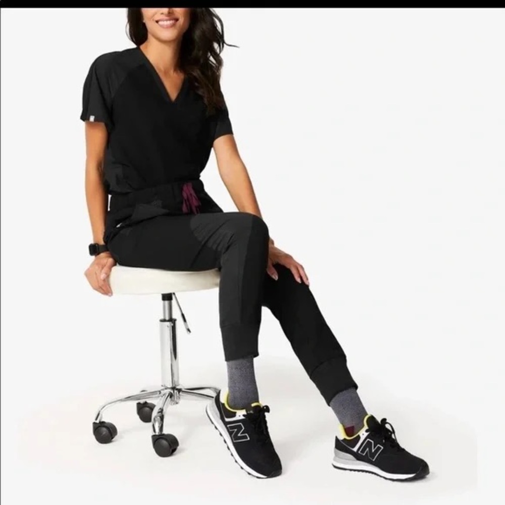 Disney x FIGS Black Scrub Top